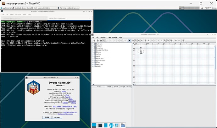 Sweet Home 3D 在 Milk-V Pioneer 上运行
