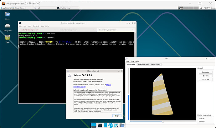 Sailcut CAD 运行界面