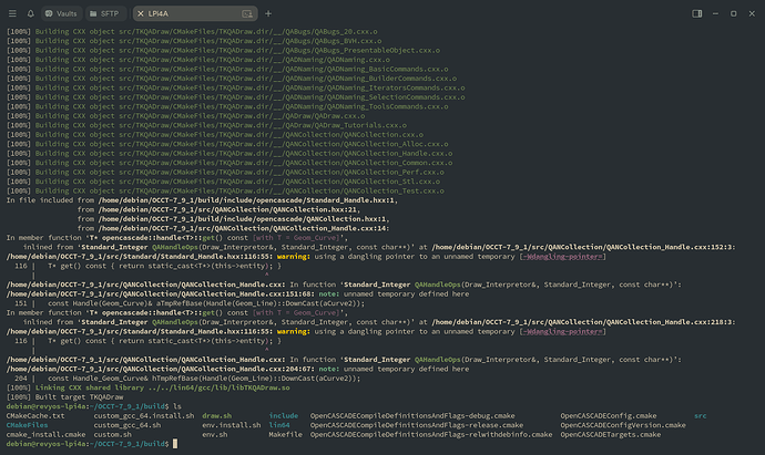 OpenCASCADE 编译完成