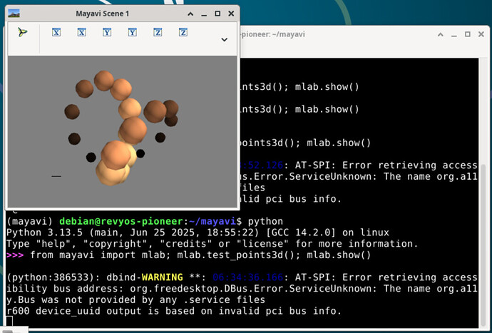 MayaVi 3D 测试点云